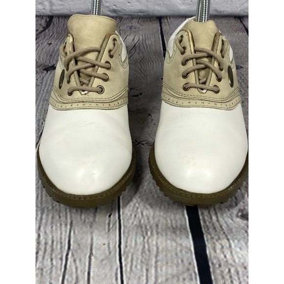 Wilson Golf Shoe Women's Size 7 White Tan GS372 - Picture 4 of 12